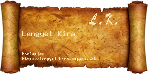 Lengyel Kira névjegykártya
